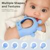 imageMomcozy Baby Teether Toys  Baby Teething Toys  Baby Teething Relief  Food Grade Silicone Teether Baby Toys  Baby Teether 06 Months  Teething Toy 612 Months  Baby Essential  YellowBlue and Yellow