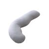 imageMomcozy Body Pillow for Pregnancy J Shaped Pregnancy Pillows for Side Sleeping Soft Maternity Pillow with Jersey Cotton Cover for Head Neck Belly Support PinkGrey