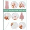 imageMomcozy Bottle Brush Set  Baby Bottle Cleaner Kit with Silicone Brush Nipple Brush Straw Brush Soap Dispenser Drying Rack  7 in 1 Bottle Cleaning Tool for Home and TravelPink
