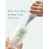 imageMomcozy Bottle Brush Set  Baby Bottle Cleaner Kit with Silicone Brush Nipple Brush Straw Brush Soap Dispenser Drying Rack  7 in 1 Bottle Cleaning Tool for Home and TravelGreen