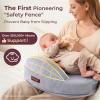 imageMomcozy CozyPro Nursing Pillow for Breastfeeding  All Around Ergonomic Comfort ampamp Support  Pioneering Safety Fence  Plus Size Wider Feeding Pillow with Lumbar Support for Easier ampamp Healthier NursingGrey  Premium Memory Foam 