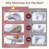 imageMomcozy CozyPro Nursing Pillow for Breastfeeding  All Around Ergonomic Comfort ampamp Support  Pioneering Safety Fence  Plus Size Wider Feeding Pillow with Lumbar Support for Easier ampamp Healthier NursingGrey  Premium Memory Foam 