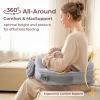 imageMomcozy CozyPro Nursing Pillow for Breastfeeding  All Around Ergonomic Comfort ampamp Support  Pioneering Safety Fence  Plus Size Wider Feeding Pillow with Lumbar Support for Easier ampamp Healthier Nursing