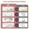 imageMomcozy CozyPro Nursing Pillow for Breastfeeding  All Around Ergonomic Comfort ampamp Support  Pioneering Safety Fence  Plus Size Wider Feeding Pillow with Lumbar Support for Easier ampamp Healthier NursingWhite Cozypro With Lumbar Support