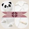 imageMomcozy Elephant Loveys for Babies with Cotton  Soft Security Blanket for Boy or Girl for SelfSoothing OnTheGoPortable ampamp AntiDrop Design  Newborn GiftMust HaveBlue 14 inchPanda