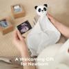 imageMomcozy Elephant Loveys for Babies with Cotton  Soft Security Blanket for Boy or Girl for SelfSoothing OnTheGoPortable ampamp AntiDrop Design  Newborn GiftMust HaveBlue 14 inchPanda