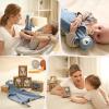 imageMomcozy Elephant Loveys for Babies with Cotton  Soft Security Blanket for Boy or Girl for SelfSoothing OnTheGoPortable ampamp AntiDrop Design  Newborn GiftMust HaveBlue 14 inchBear
