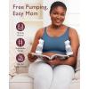 imageMomcozy Hands Free Pumping Bra Adjustable BreastPumps Holding and Nursing Bra Pumping ampamp Nursing Bra in OneBlue
