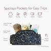 imageMomcozy Hip Seat Baby Carrier  Adjustable Waistband with Original 3D Belly Protector Ergonomic Carrier with Various Pockets for Toddlers up to 45lbs Grey Medium 2745INStarry Sky