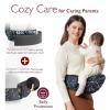 imageMomcozy Hip Seat Baby Carrier  Adjustable Waistband with Original 3D Belly Protector Ergonomic Carrier with Various Pockets for Toddlers up to 45lbs Grey Medium 2745INStarry Sky