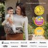 imageMomcozy Hip Seat Baby Carrier  Adjustable Waistband with Original 3D Belly Protector Ergonomic Carrier with Various Pockets for Toddlers up to 45lbs Grey Medium 2745INLeopard