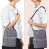 imageMomcozy Insulated Baby Bottle Bag MultiFunction Breastmilk Cooler Bag Fit as Wine Carrier or for Milk Bottles Like Dr Brown Comotomo Philips Nuk Lansinoh etcGrey