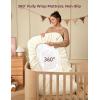 imageMomcozy Muslin Standard Fitted Crib Sheets 52quotx28quot 2 Pack Soft Breathable Natural Cotton Baby Mattress Sheet 360 Mattress Wrapping No Slip Boys Girls Neutral Toddler Bed Sheet Blue Star MoonBravery Giraffe