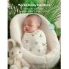 imageMomcozy Muslin Swaddle Blankets for Baby Boys and Girls 4Pack Breathable and SkinFriendly Receiving Blanket Wrap Baby Essentials Registry ampamp Gift 47 x 47 inchesInnocence