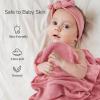 imageMomcozy Muslin Swaddle Blankets for Baby Boys and Girls 4Pack Breathable and SkinFriendly Receiving Blanket Wrap Baby Essentials Registry ampamp Gift 47 x 47 inchesLight Green