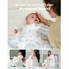 imageMomcozy Muslin Swaddle Blankets for Baby Boys and Girls 4Pack Breathable and SkinFriendly Receiving Blanket Wrap Baby Essentials Registry ampamp Gift 47 x 47 inchesInnocence