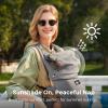 imageMomcozy Newborn Baby Carrier  Ergonomic Cozy and Lightweight Carrier for 724lbs Adjustable Neck Support with Sunshield Breathable Airmesh Perfect for Summer Outing Silver GreyPurplish Grey