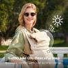 imageMomcozy Newborn Baby Carrier  Ergonomic Cozy and Lightweight Carrier for 724lbs Adjustable Neck Support with Sunshield Breathable Airmesh Perfect for Summer Outing Silver GreyKhaki