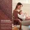 imageMomcozy Nursing Cover for Breastfeeding Breathable Privacy Poncho MultiUse Nursing Shawl Portable Breast Feeding CoversRose Taupe