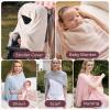 imageMomcozy Nursing Cover for Breastfeeding Breathable Privacy Poncho MultiUse Nursing Shawl Portable Breast Feeding CoversShallow Brown Lite