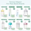 imageMomcozy Portable Bottle Warmer for Travel Double LeakProof Travel Bottle Warmer with Fast Heating Safety Material Baby Bottle Warmer for Dr Brown Philips Avent Medela Tommee Tippee ComotomoGreen