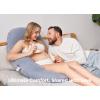 imageMomcozy Pregnancy Pillow with Cooling Cover Dreamlign U Pro Maternity Pillow with Adjustable Leg Pillow  Support for Back HIPS Belly Legs for Pregnant Women 5072 Inch Full Body Pillow GreyGrey