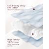 imageMomcozy Pregnancy Pillows with Cooling Cover UShaped Full Body Maternity Pillow for Side Sleepers 57 Inch  Support for Back Hip Belly Legs for Pregnant WomenLight Blue