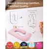imageMomcozy Pregnancy Pillows with Cooling Cover UShaped Full Body Maternity Pillow for Side Sleepers 57 Inch  Support for Back Hip Belly Legs for Pregnant WomenPink