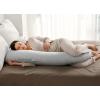 imageMomcozy Pregnancy Pillows with Cooling Cover UShaped Full Body Maternity Pillow for Side Sleepers 57 Inch  Support for Back Hip Belly Legs for Pregnant WomenHatha Grey