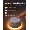 imageMomcozy Sound Machine for Baby20 Soothing Sounds ampamp Touch Warm Light Portable White Noise for Kids ampamp Adults for Sleeping Timer and Memory  Ideal Travel Companion ampamp Nursery MustHaveWarm Light