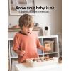 imageMomcozy Video Baby Monitor 1080P 5quot HD Baby Monitor with Camera ampamp Wall Mount Infrared Night Vision 5000mAh Battery 2Way Audio Temperature Sensor Lullabies 960ft Range Ideal for New Moms BM01BM01 with 1 camera