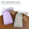 imageNo Leak Momcozy Silicone Breastmilk Storage Bags Reusable Breastmilk Freezer Storing Bags for Breastfeeding 85oz250ml Breast Milk Saver Leakproof Baby Food Pouches BPA Free Gray 5pcsLight Purple  Gray