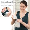 imageNo Leak Momcozy Silicone Breastmilk Storage Bags Reusable Breastmilk Freezer Storing Bags for Breastfeeding 85oz250ml Breast Milk Saver Leakproof Baby Food Pouches BPA Free Gray 5pcsLight Purple  Bean Paste Color