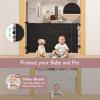 imageRetractable Baby Gate Momcozy Mesh Baby Gate or Mesh Dog Gate 33quot TallExtends up to 55quot Wide Child Safety Gate for Doorways Stairs Hallways IndoorOutdoorBlack