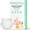 imageBaby Diapers Size 5 27lb48 Count Babycozy Dry Disposable Diapers Bouncy Soft08D Softer Touch Diapers and 10 Micron Velvet Soft Fiber Diapers Hypoallergenic for Sensitive Infant SkinSize 4