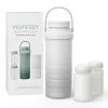 imageMomcozy 22oz Portable Breast Milk Cooler for Outdoor Life Saver with 360 Total Cooling for 24 Hours Larger Capacity Travel Breastmilk Chiller with 2pcs Baby Bottles for Breastmilk Storage GreenCream