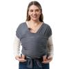 imageMomcozy Baby Carrier AirMesh  The Perfect Summer Water Sling for Newborns to Toddler 835 lbs  Cooling Breathable and Lightweight Baby Wrap Nice for Summer Pool Beach Swimming Charcoal GrayDeep Grey