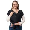 imageMomcozy Baby Carrier AirMesh  The Perfect Summer Water Sling for Newborns to Toddler 835 lbs  Cooling Breathable and Lightweight Baby Wrap Nice for Summer Pool Beach Swimming Charcoal GrayBlack