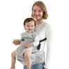 imageMomcozy Baby Carrier with Hip Seat 2in1 ForwardFacing Carry for Active Babies Detachable HandsFree Carrier up to 44lbs Breathable Infant Carrier Fits Waist Sizes up to 45 Inches AirMesh GreyAir MeshGrey