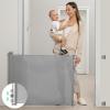 imageRetractable Baby Gate Momcozy Mesh Baby Gate or Mesh Dog Gate 33quot TallExtends up to 55quot Wide Child Safety Gate for Doorways Stairs Hallways IndoorOutdoorGray