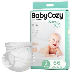 imageBaby Diapers Size 5 27lb48 Count Babycozy Dry Disposable Diapers Bouncy Soft08D Softer Touch Diapers and 10 Micron Velvet Soft Fiber Diapers Hypoallergenic for Sensitive Infant SkinSize 3 66 Count