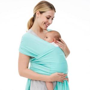 imageMomcozy Baby Carrier AirMesh  The Perfect Summer Water Sling for Newborns to Toddler 835 lbs  Cooling Breathable and Lightweight Baby Wrap Nice for Summer Pool Beach Swimming Charcoal GrayLake Blue