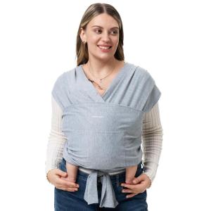 imageMomcozy Baby Carrier AirMesh  The Perfect Summer Water Sling for Newborns to Toddler 835 lbs  Cooling Breathable and Lightweight Baby Wrap Nice for Summer Pool Beach Swimming Charcoal GrayGrey