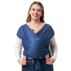 imageMomcozy Baby Carrier AirMesh  The Perfect Summer Water Sling for Newborns to Toddler 835 lbs  Cooling Breathable and Lightweight Baby Wrap Nice for Summer Pool Beach Swimming Charcoal GrayStarry Sky