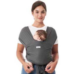 imageMomcozy Baby Carrier AirMesh  The Perfect Summer Water Sling for Newborns to Toddler 835 lbs  Cooling Breathable and Lightweight Baby Wrap Nice for Summer Pool Beach Swimming Charcoal GrayAir MeshBlue Gray