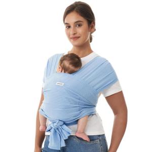 imageMomcozy Baby Carrier AirMesh  The Perfect Summer Water Sling for Newborns to Toddler 835 lbs  Cooling Breathable and Lightweight Baby Wrap Nice for Summer Pool Beach Swimming Charcoal GrayAir MeshLight Blue