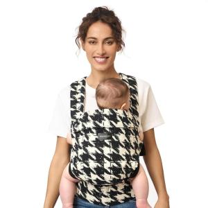 imageMomcozy Baby Carrier with Natural Cotton Linen Built to Last Ergonomic Design Lightweight and Comfortable HandsFree for MomsampampDads Brown CheckerboardCottonHoundstooth
