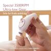 imageMomcozy Baby Nail File Electric Gentle Baby Nail Trimmer Electric Rechargeable Baby Nail Clipper Electric 7 Grinding Head Replacement PadsPink