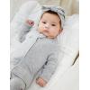 imageMomcozy Boy Girl Baby Pajamas Onesie 024 M TempSensing 2Way Zipper Newborn Sleepers Stretch Viscose Derived from BambooBlue Grey