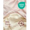 imageMomcozy Muslin Fitted Mini Crib Sheets 38quotx26quot 2 Pack Soft Breathable Natural Cotton Baby Mattress Sheet 360 Mattress Wrapping No Slip Boys Girls Neutral Toddler Bed Sheet Grey GreenCream Blush